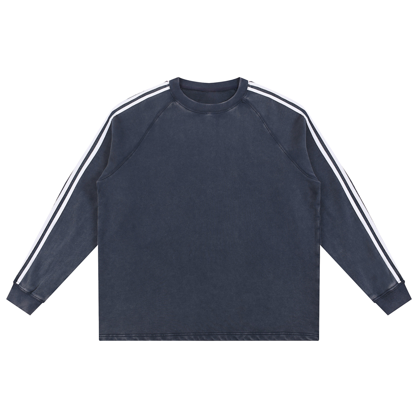 Snow Washed Striped Sweat