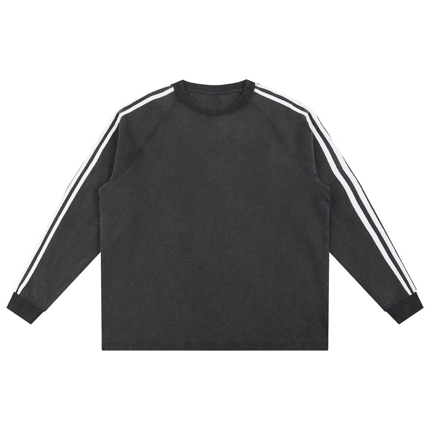 Snow Washed Striped Sweat
