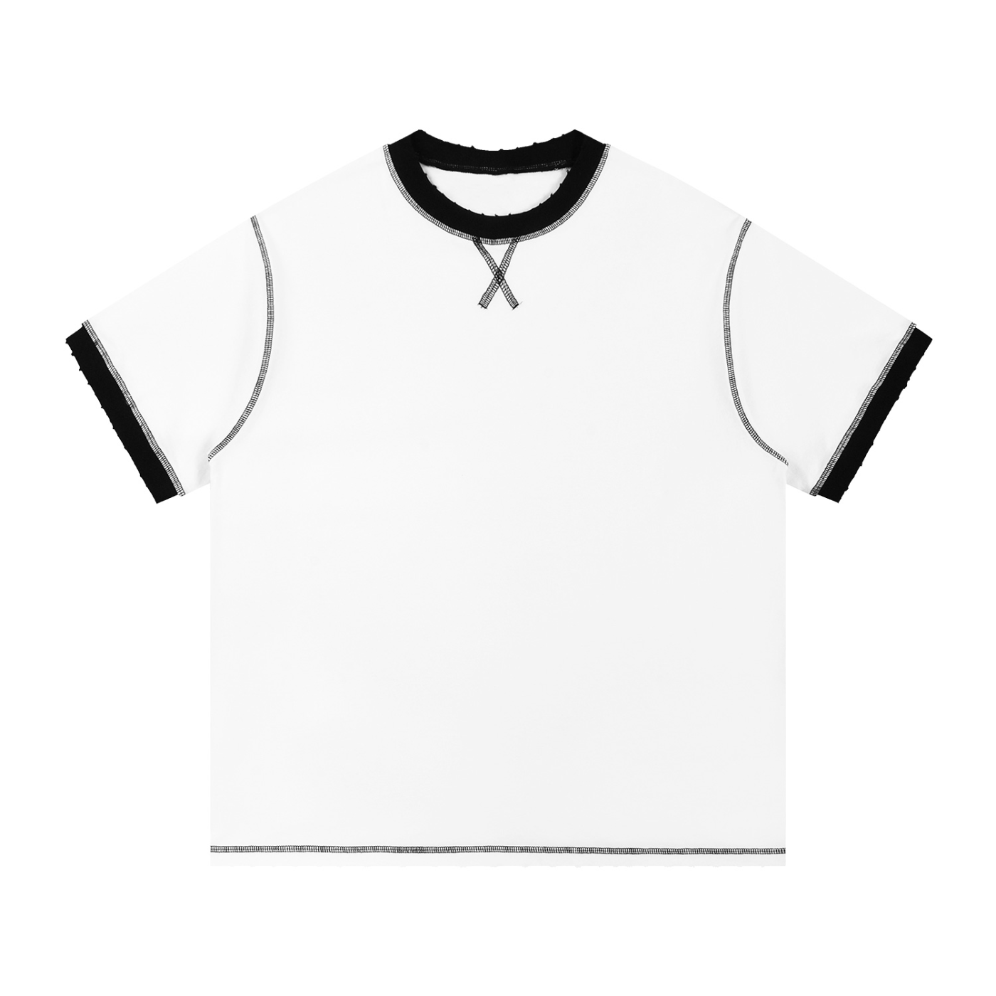 Contrast-Stitched Tee