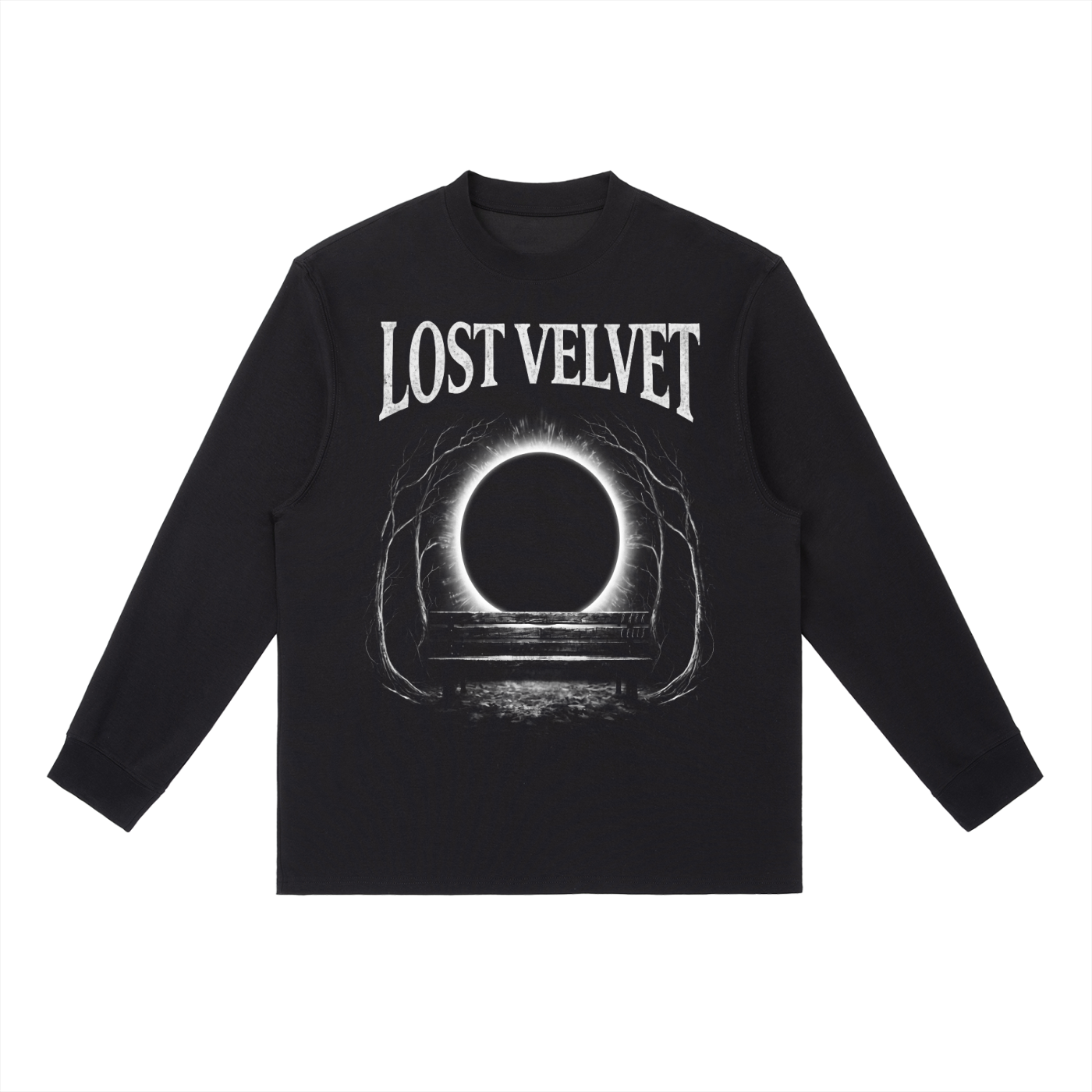 Dark Cells Front Print Long-Sleeve Tee