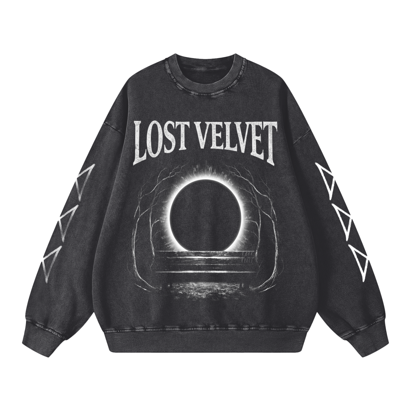 Dark Cells Acid Wash Sweatshirt