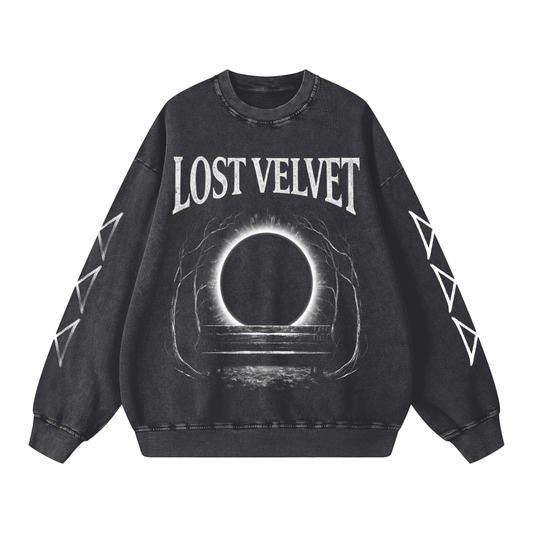 Dark Cells Acid Wash Sweatshirt